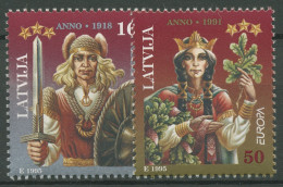 Lettland 1995 Europa CEPT Frieden Freiheit 414/15 Postfrisch - Letonia