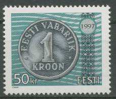 Estland 1997 Währungsreform 1-Kronen-Münze 308 Postfrisch - Estonia