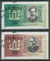 Litauen 1997 Unterzeichner Der Unabhängigkeitserklärung 632/33 Gestempelt - Lituania