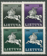 Litauen 1991 Freimarken Reiter 491/94 Postfrisch - Lituania