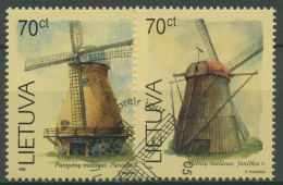 Litauen 1999 Windmühlen 696/97 Gestempelt - Lithuania