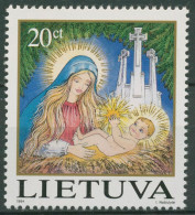Litauen 1994 Weihnachten Maria Mit Kind 572 Postfrisch - Lituanie