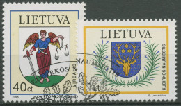 Litauen 1995 Stadtwappen 591/92 Gestempelt - Lituania