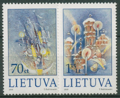 Litauen 1999 Weihnachten Neujahr 715/16 Postfrisch - Lituania