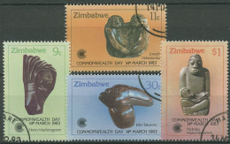 Simbabwe 1983 Commonwealth-Tag Skulpturen 272/75 Gestempelt - Zimbabwe (1980-...)