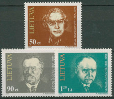 Litauen 1997 Persönlichkeiten 627/29 Postfrisch - Lithuania