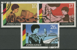 Simbabwe 1985 Frauendekade D. Vereinten Nationen UNO Studentin 335/37 Gestempelt - Zimbabwe (1980-...)