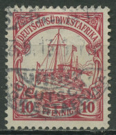 Deutsch-Südwestafrika 1906 Kaiseryacht Hohenzollern 26 B Gestempelt - Deutsch-Südwestafrika