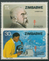 Simbabwe 1982 Robert Koch Entdeckung Des Tuberkulose-Erregers 269/70 Postfrisch - Zimbabwe (1980-...)