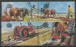 Simbabwe 1983 Landwirtschaft Weltmeisterschaft Im Pflügen 276/79 ZD Gestempelt - Zimbabwe (1980-...)