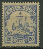 Deutsch-Südwestafrika 1901 Kaiseryacht Hohenzollern 14 Mit Falz - África Del Sudoeste Alemana