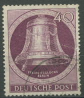 Berlin 1951 Freiheitsglocke Klöppel Links 79 Gestempelt, Geknickt (R80916) - Gebraucht