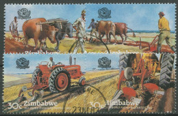 Simbabwe 1983 Landwirtschaft Weltmeisterschaft Im Pflügen 276/79 Gestempelt - Zimbabwe (1980-...)