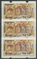 Israel ATM 1994 Jerusalem Satz 3 Werte (mit Phosphor), ATM 21.1 Y S3 Postfrisch - Vignettes D'affranchissement (Frama)