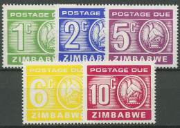 Simbabwe 1980 Detail Des Staatswappens Portomarken 16/20 Postfrisch - Zimbabwe (1980-...)
