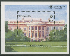 Gambia 1989 Weißes Haus In Washington USA Block 80 Postfrisch (C40754) - Gambie (1965-...)
