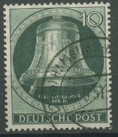 Berlin 1951 Freiheitsglocke Klöppel Links 76 Gestempelt, Nachgezähnt (R80908) - Oblitérés