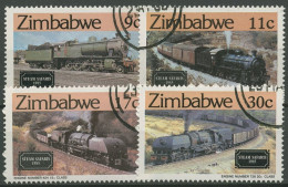 Simbabwe 1985 Eisenbahn Lokomotiven 303/06 Gestempelt - Zimbabwe (1980-...)