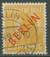 Berlin 1949 Rotaufdruck 27 Gestempelt Geprüft, Kl. Dünne Stelle (R80855) - Usati