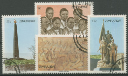 Simbabwe 1984 Heldengedenktag Denkmal 293/96 Gestempelt - Zimbabwe (1980-...)