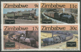 Simbabwe 1985 Eisenbahn Lokomotiven 303/06 Postfrisch - Zimbabwe (1980-...)
