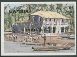 Gambia 1985 Int. Jahr Der Jugend Junge Hütet Rinder Block 20 Postfrisch (C40724) - Gambia (1965-...)