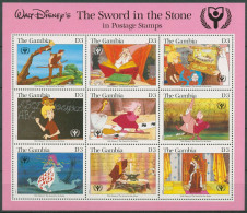 Gambia 1991 Jahr Der Alphabetisierung Walt Disney 1102/10 K Postfrisch (C40751) - Gambia (1965-...)