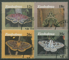 Simbabwe 1986 Schmetterlinge 344/47 Gestempelt - Zimbabwe (1980-...)