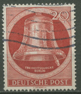 Berlin 1951 Freiheitsglocke Klöppel Rechts 84 Mit Wellenstempel (R80935) - Used Stamps