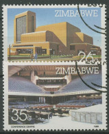 Simbabwe 1986 Harare-Konferenzzentrum 338/39 Gestempelt - Zimbabwe (1980-...)