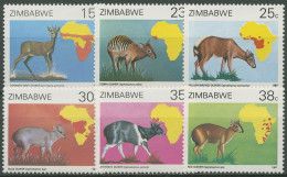 Simbabwe 1987 Säugetiere Ducker 368/73 Postfrisch - Zimbabwe (1980-...)