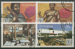 Simbabwe 1985 Nationalarchiv Frühere Herrscher 331/34 Gestempelt - Zimbabwe (1980-...)