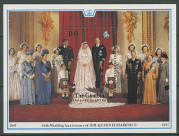 Gambia 1988 40. Hochzeitstag Königin Elisabeth II. Block 45 Postfrisch (C40738) - Gambia (1965-...)