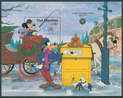 Gambia 1986 Weihnachten Walt Disney Micky Maus Block 29 Postfrisch (C40729) - Gambie (1965-...)