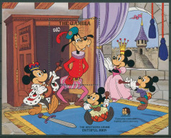 Gambia 1985 Brüder Grimm Goofy Walt Disney Block 16 Postfrisch (C40723) - Gambie (1965-...)