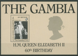 Gambia 1986 60. Geburtstag Königin Elisabeth II. Block 22 Postfrisch (C40727) - Gambia (1965-...)