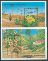 Gambia 1987 Wildblumen Wald Block 35/36 Postfrisch (C23785) - Gambie (1965-...)