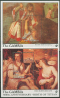 Gambia 1988 Gemälde Von Tizian Venus Block 49/50 Postfrisch (C40740) - Gambie (1965-...)