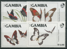 Gambia 1984 Schmetterlinge 539/42 Postfrisch - Gambia (1965-...)