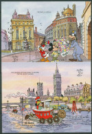 Gambia 1990 STAMP WORLD LONDON Disney Micky Maus Block 95/96 Postfrisch (C40746) - Gambie (1965-...)