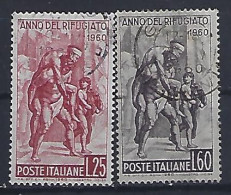 Italy 1960  Weltfluchtlingsjahr (o) Mi.1058-1059 - 1946-60: Afgestempeld