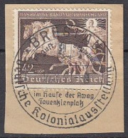 DR  747, Gestempelt, Auf Briefstück, Das Braune Band, 1940 - Used Stamps