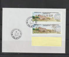 2 Atms,  Lisa 2, MARCOPHILEX 2015, Auvers Sur Oise, LETTRE, FDC, LV SUIVIE 1.08€, Tad,  VAN GOGH, 17 Et 18 Octobre 2015 - 2010-... Geïllustreerde Frankeervignetten