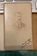 Photo CDV 1897 Portrait Homme Moustachu  Photographie Nadar  Paris - Oud (voor 1900)