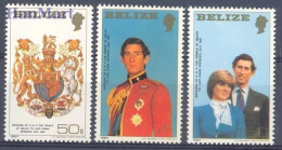 Belize 1981 Mi 554-556 MNH  (ZS1 BLZ554-556) - Timbres