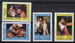 Sierra Leone 1986 Mi 946-949 MNH  (ZS5 SRR946-949) - Natale