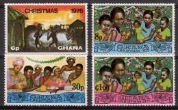 Ghana 1976 Mi 670-673 MNH  (ZS5 GHN670-673) - Natale
