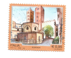 (REPUBBLICA ITALIANA) 2016, TURISTICA, ALBENGA - 1 Francobollo Usato - 2011-20: Afgestempeld
