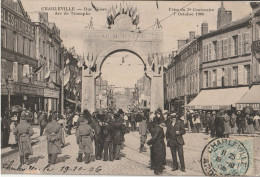 CHARLEVILLE  Rue Thiers  Fêtes Du 3è Centenaire 7.10.1906 - Charleville