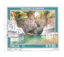 (REPUBBLICA ITALIANA) 2009, TURISTICA, GOLE DELL'ALCANTARA - 1 Francobollo Usato - 2001-10: Usati